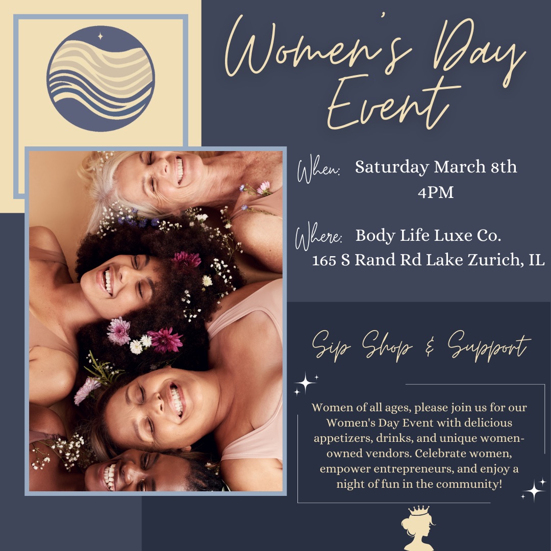 Women's Day Event: Shop, Sip and Support in Lake Zurich